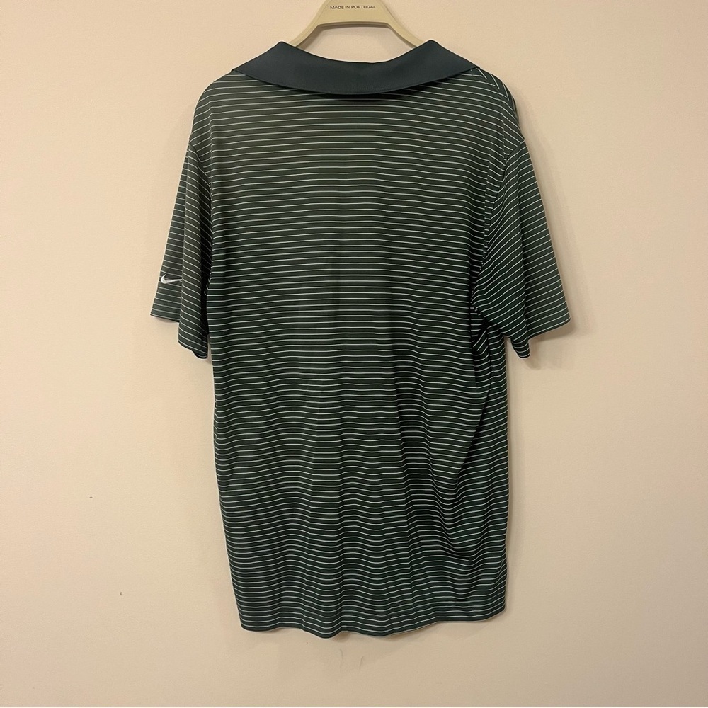 Nike Golf MSU Striped Embroidered Short Sleeve Polo Shirt Men’s Large - Picture 5 of 5